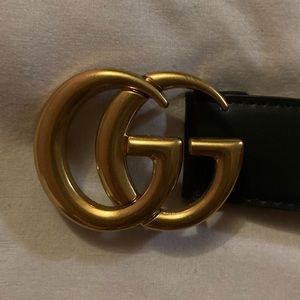 Gucci belt 39” brass buckle